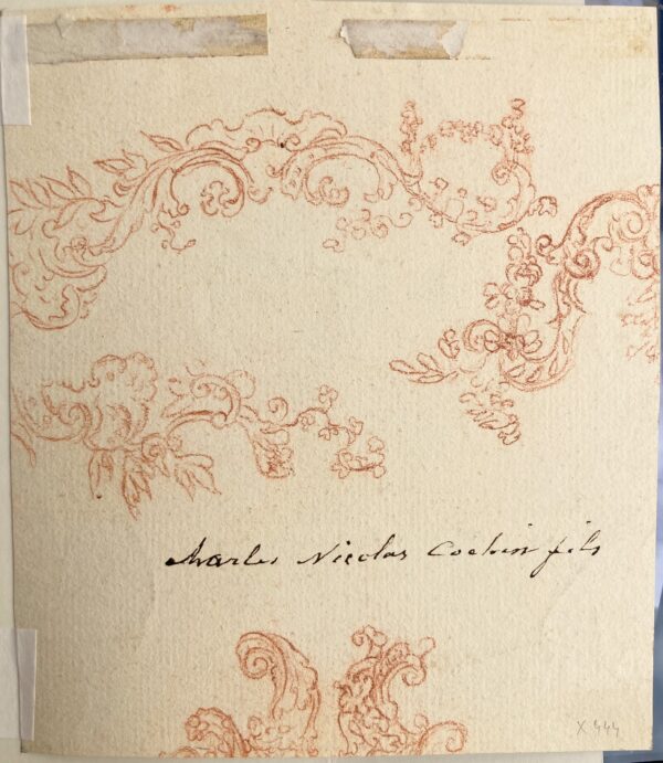 Entourage de Charles Nicolas COCHIN - Jeune homme assis présentant un livre, ca 1770