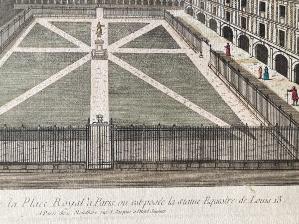 MONDHARE éditeur à Paris - Vue perspective de la Place Royal (sic)