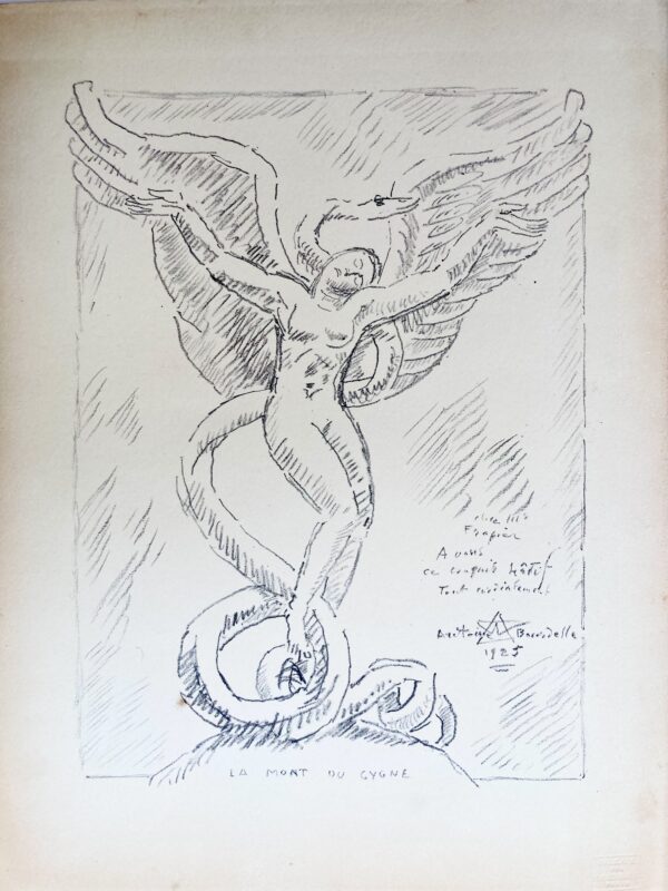 Antoine BOURDELLE - La Mort du Cygne, 1924