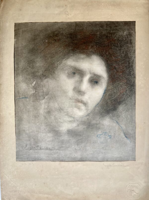 Eugène CARRIÈRE - Madame Eugène Carrière (grande planche), 1893