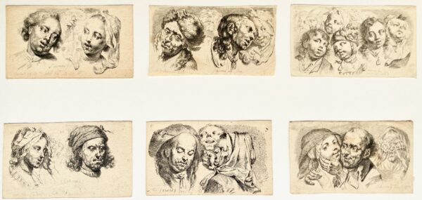 Johann Eleazar Zeissig dit SCHENAU - Groupes de têtes, 1765
