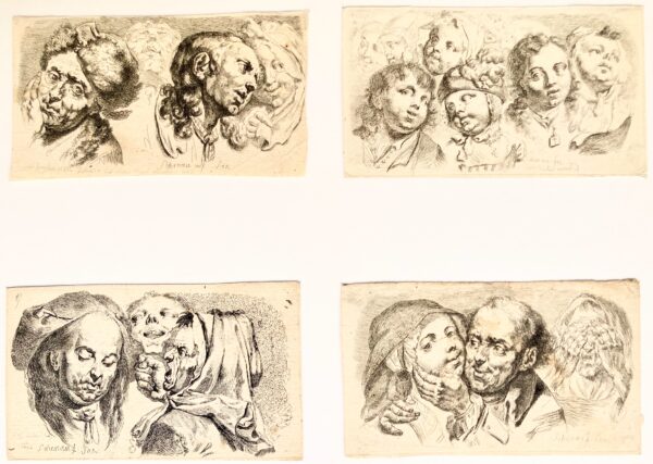 Johann Eleazar Zeissig dit SCHENAU - Groupes de têtes, 1765