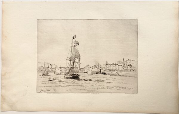 Johan Barthold JONGKIND - Entrée du port de Honfleur, 1863