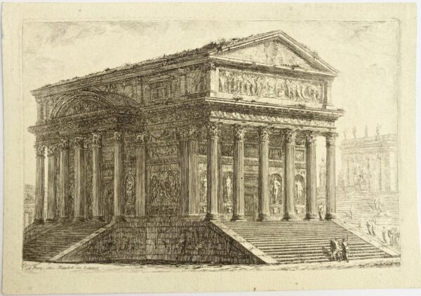 Pierre MOREAU - Temple au pied du Capitole, ca 1750