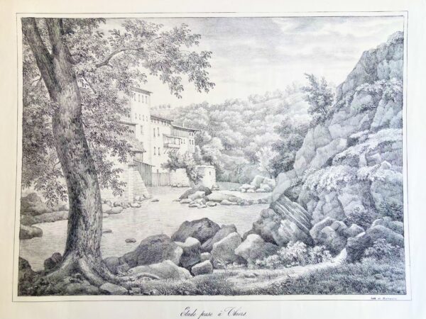 P. A. DESROSIERS - Étude prise à Thiers, ca 1830