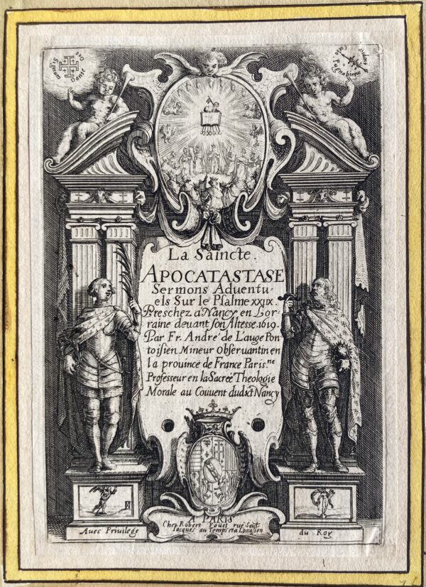 Jacques CALLOT - Frontispice de "La Sainte Apocatastase"