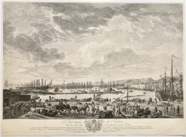 d'après Joseph VERNET - Le Port vieux de Toulon, 1762