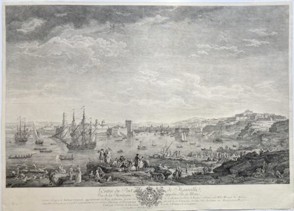 d'après Joseph VERNET - L'Entrée du Port de Marseille, 1760