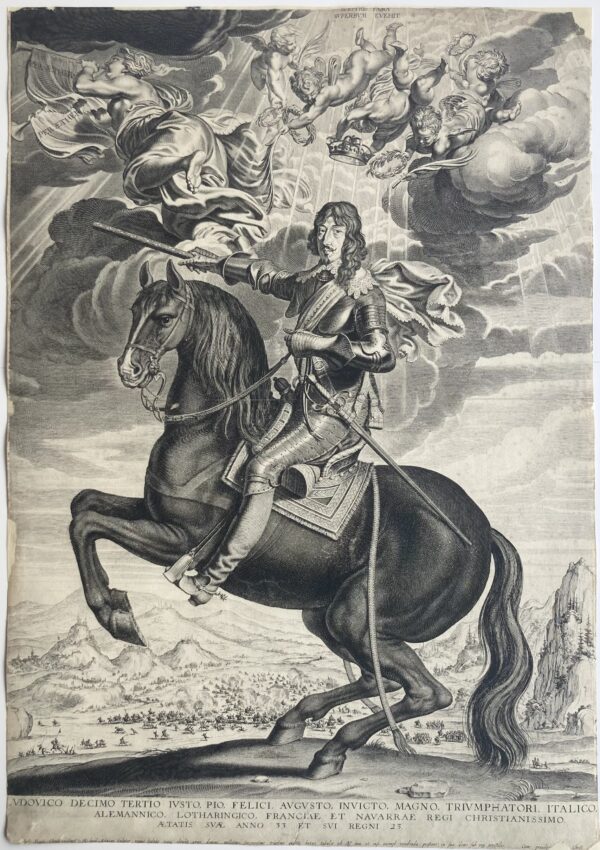 Michel LASNE et Jacques CALLOT - Louis XIII à cheval, 1630-1634