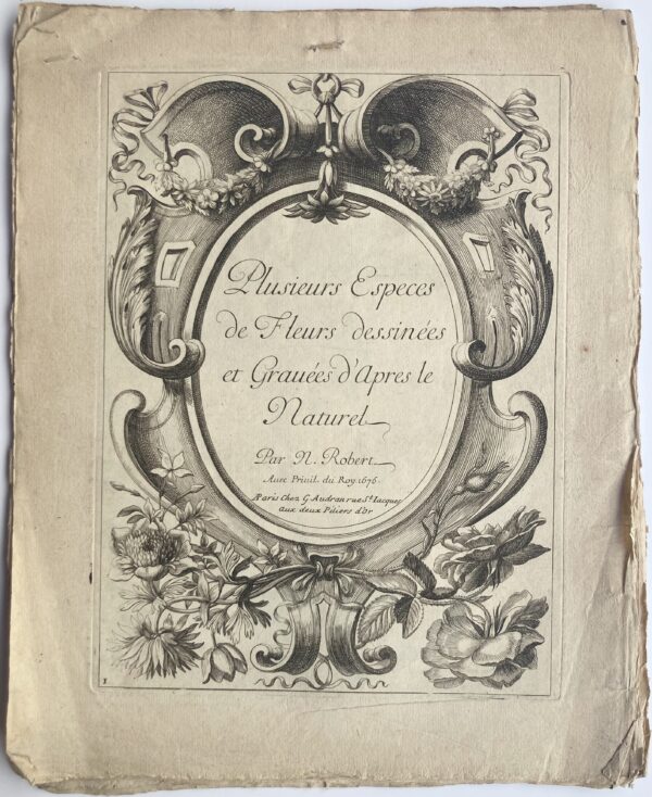 Nicolas ROBERT - Plusieurs espèces de fleurs dessinées et gravées d'après le naturel, 1676