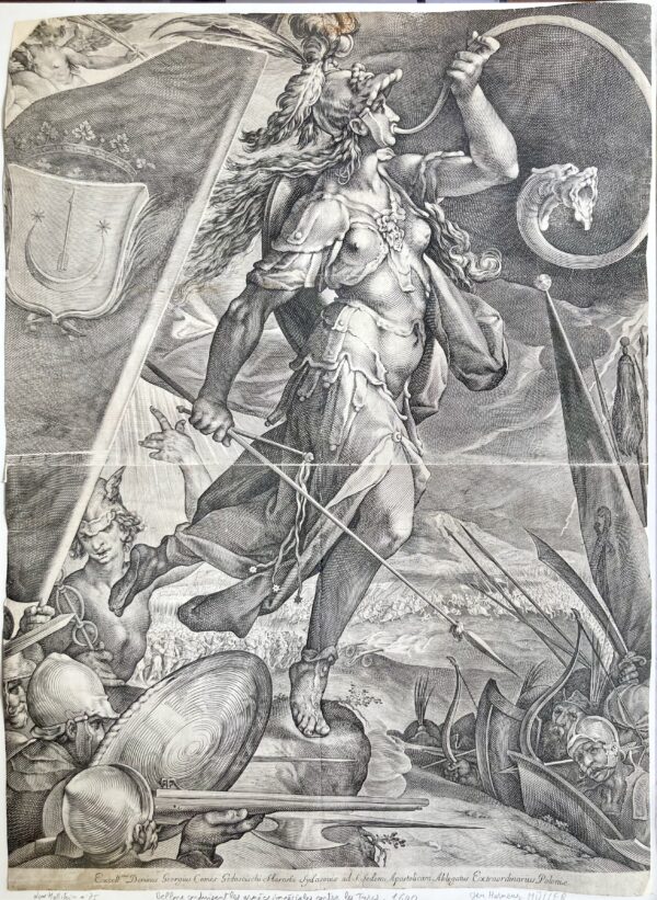 Jan Harmensz MÜLLER - Bellone conduisant les armées impériales contre les turcs, 1600