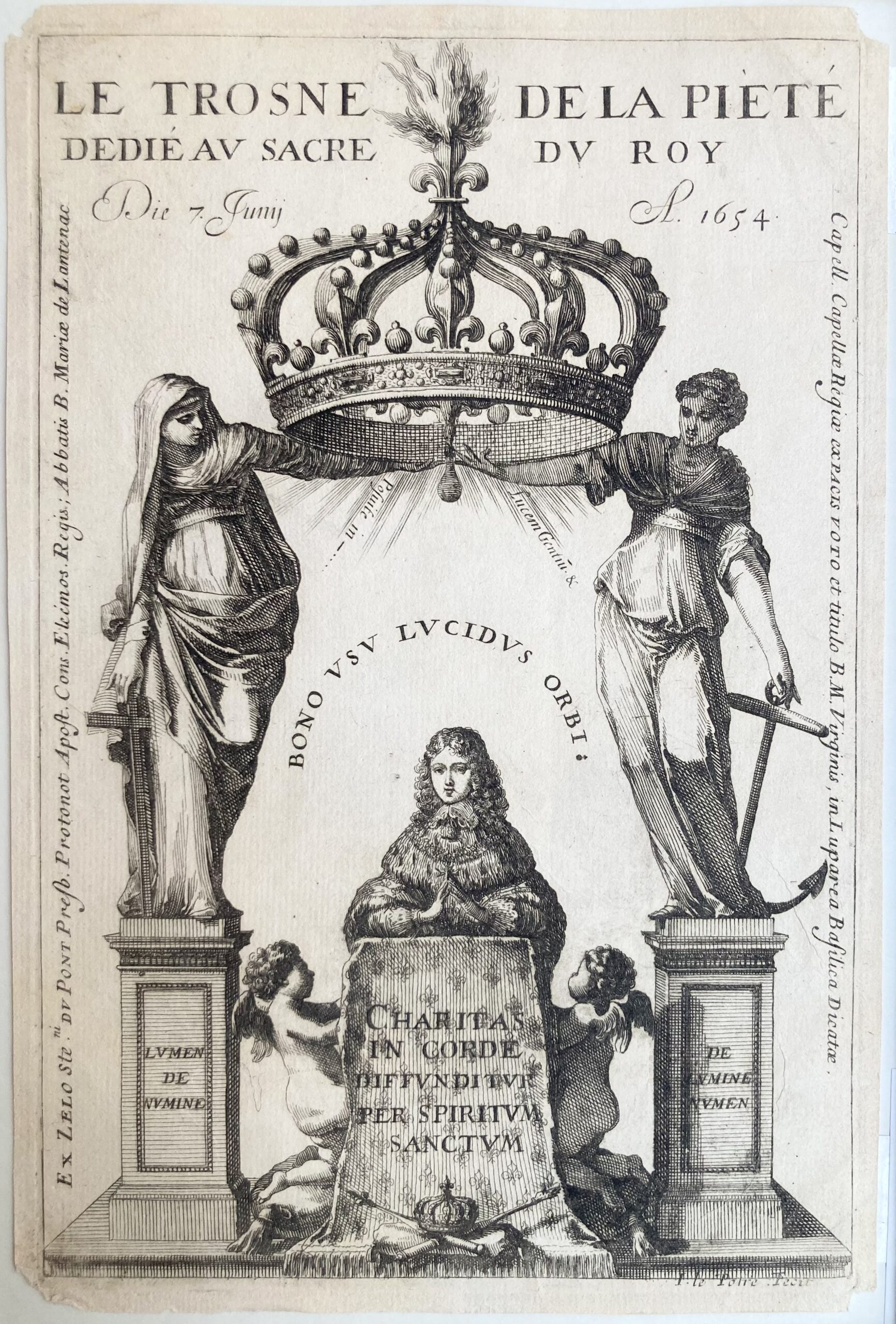 Jean LEPAUTRE - Le Trosne de la Piété dédié au sacre du Roy, 1654