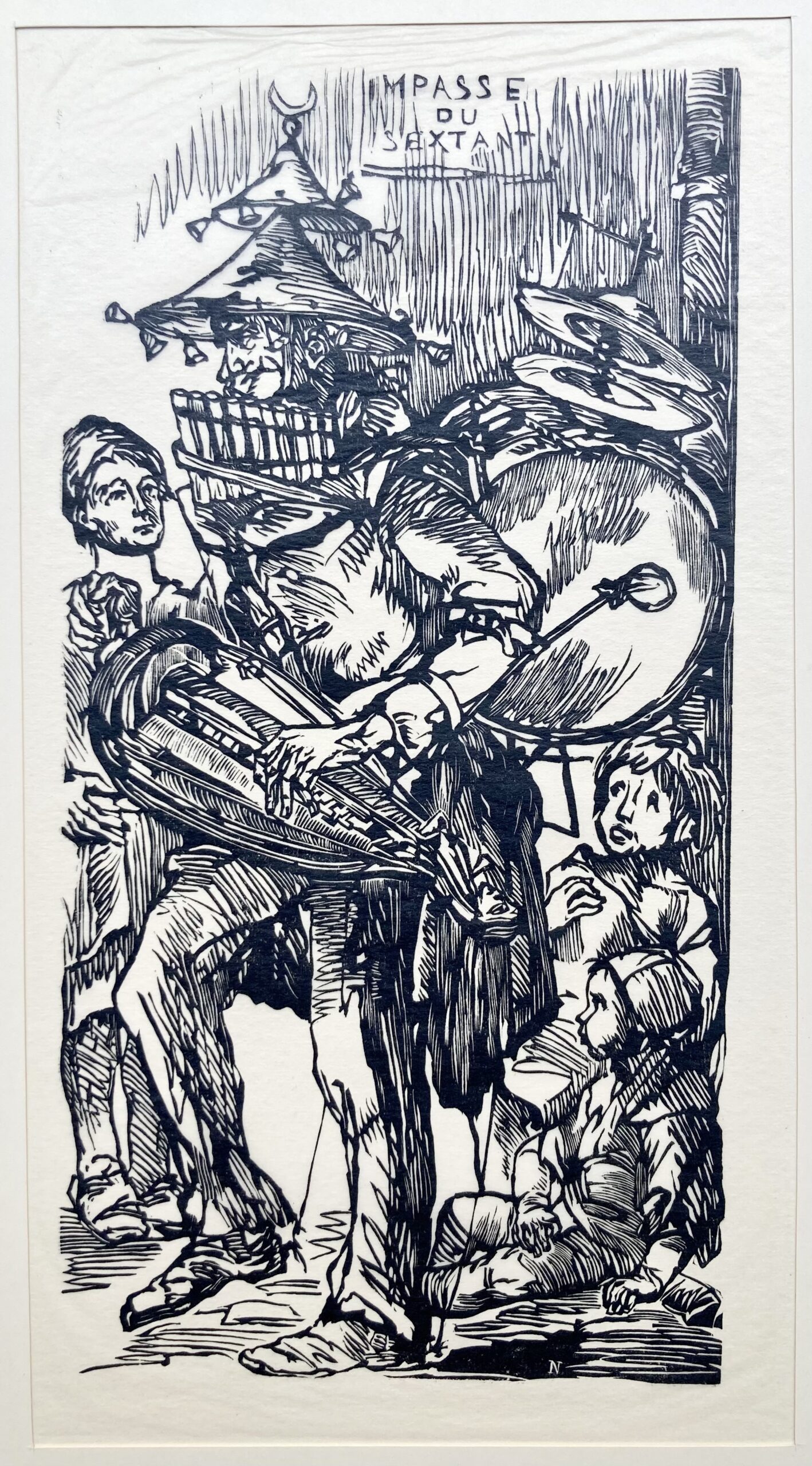 Bernard NAUDIN - "Six bois composés et gravés au canif par Bernard Naudin", 1920