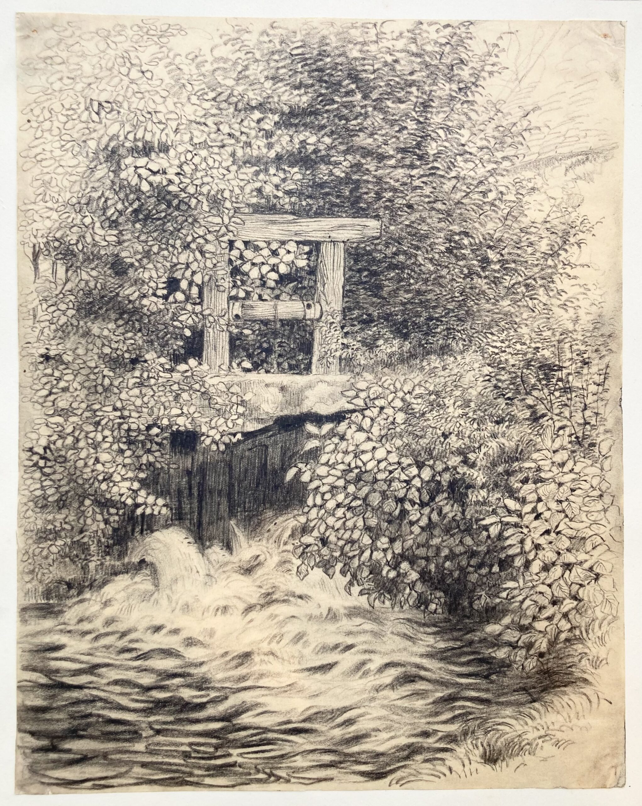 Eugène DELÂTRE - Ex-libris André Barrier and his preparatory drawing