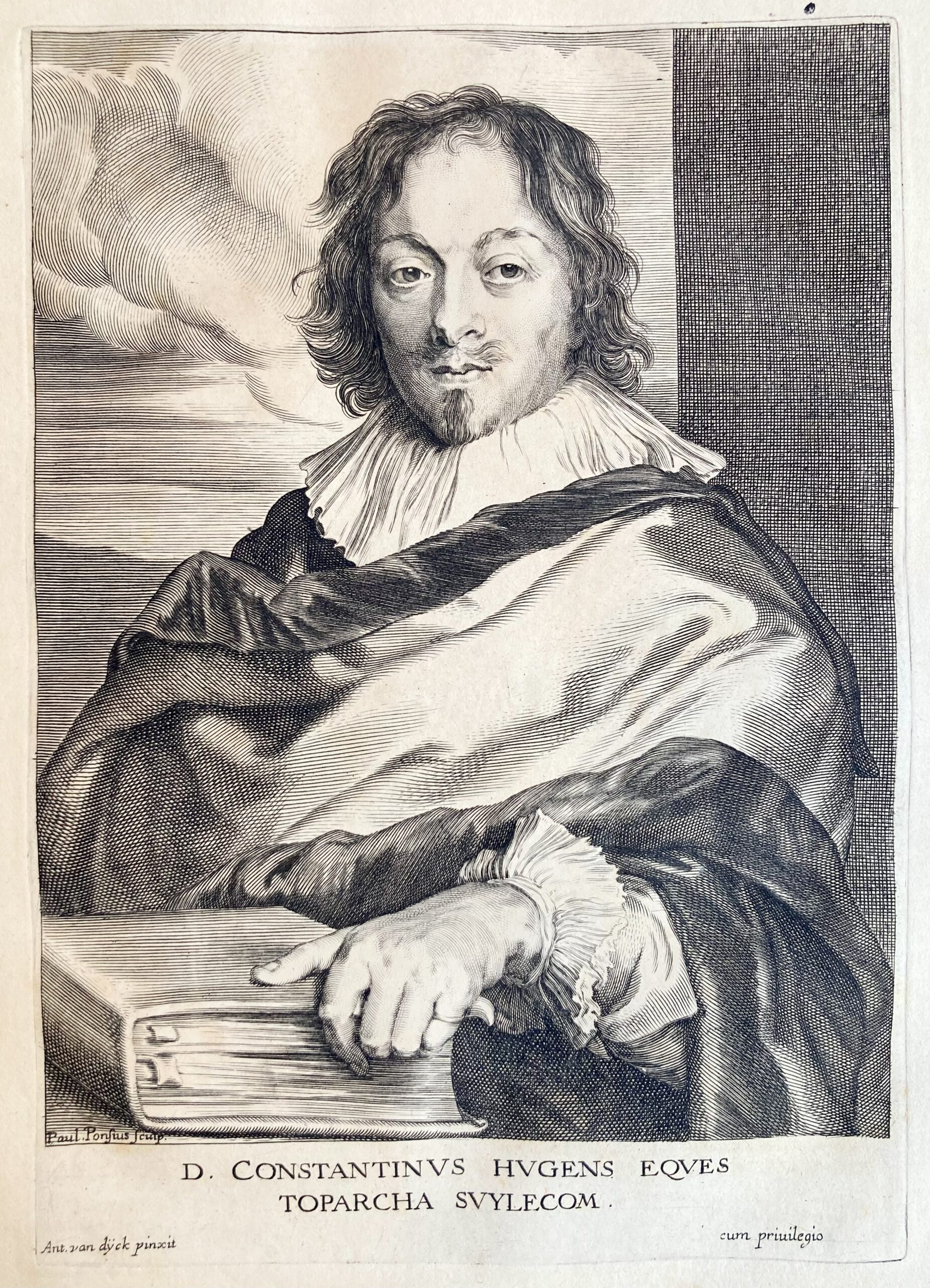 Paulus PONTIUS - Constantin Huygens, ca 1630-1635