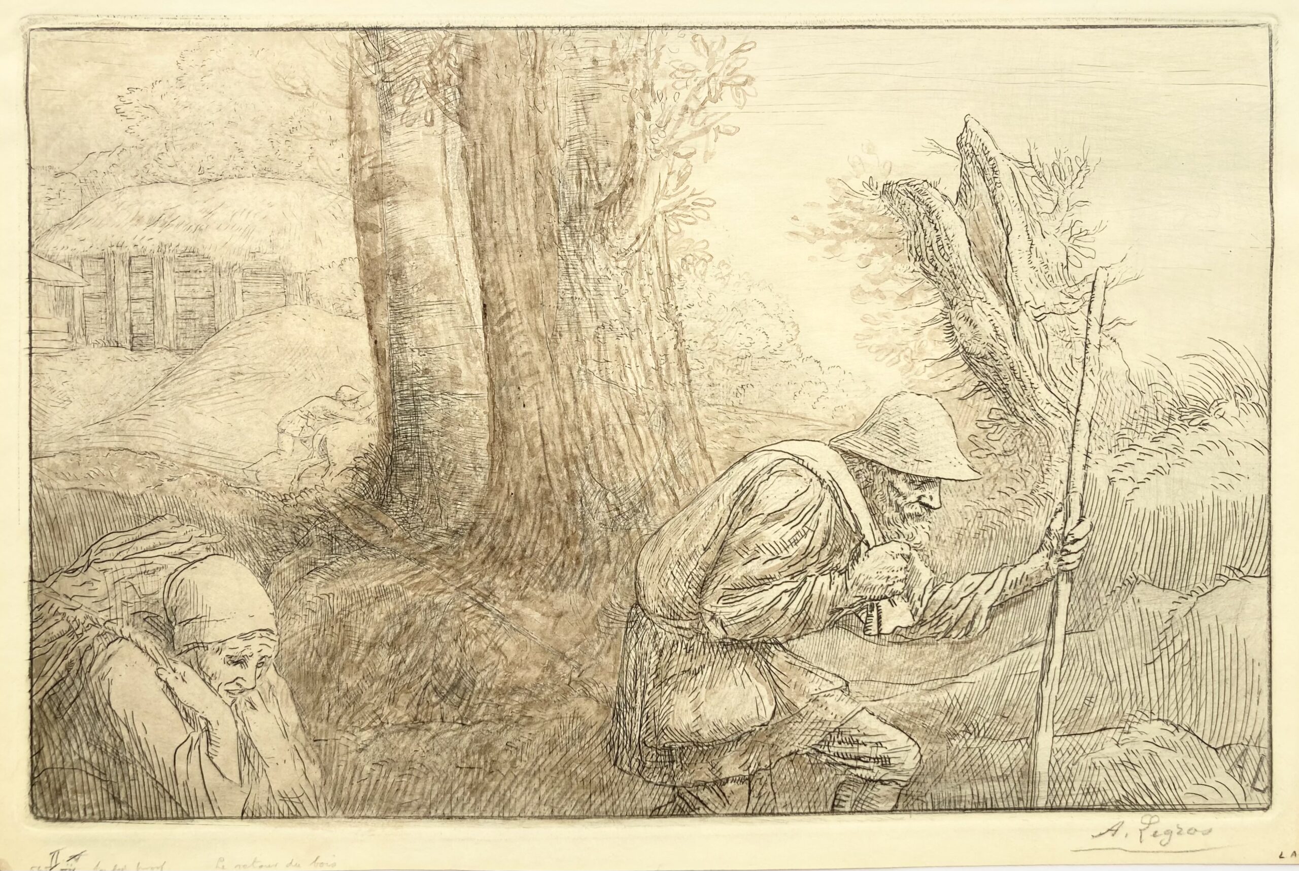 Alphonse LEGROS - Le retour du bois, 1905