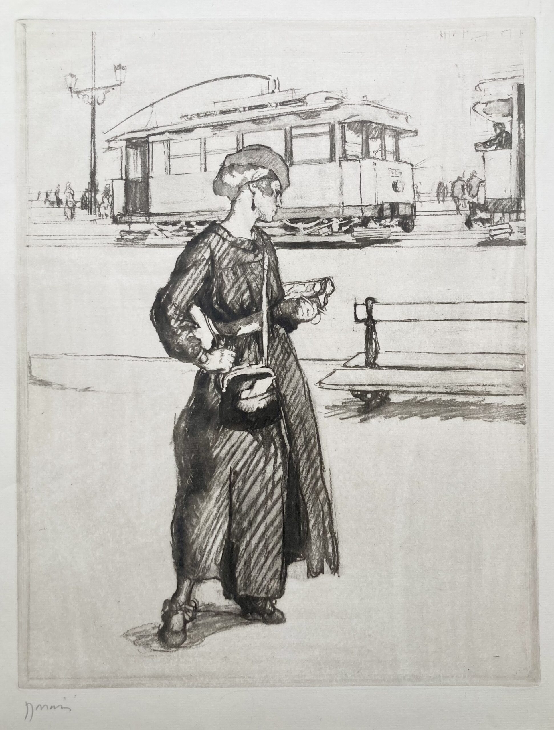 Adrien Etienne dit DRIAN - (La Femme aux tramways), ca 1920