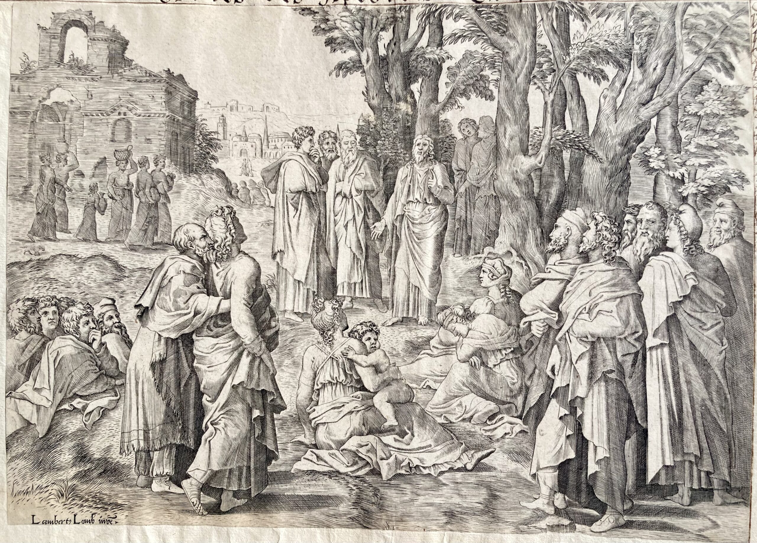 d'après Lambert LOMBARD - Le Christ prêchant, ca 1550